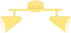 Lampa sufitowa Amor listwa 2x40W E14  bananowy