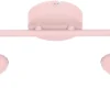 Lampa sufitowa Amor listwa 2x40W E14  jasny róż