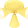 Lampa sufitowa Amor plafon 3x40W E14  bananowy