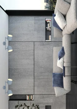 Lampa sufitowa Azuro listwa 2x40W E27  szary mat