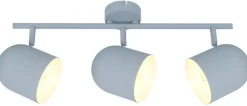 Lampa sufitowa Azuro listwa 3x40W E27  szary mat