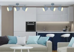 Lampa sufitowa Azuro listwa 3x40W E27  szary mat