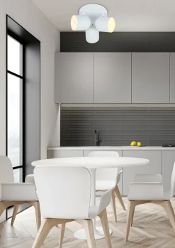 Lampa sufitowa Azuro plafon 3x40W E27  biały