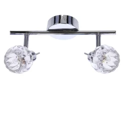 Lampa sufitowa Bombola listwa 2x40W G9 chrom bez żarówek