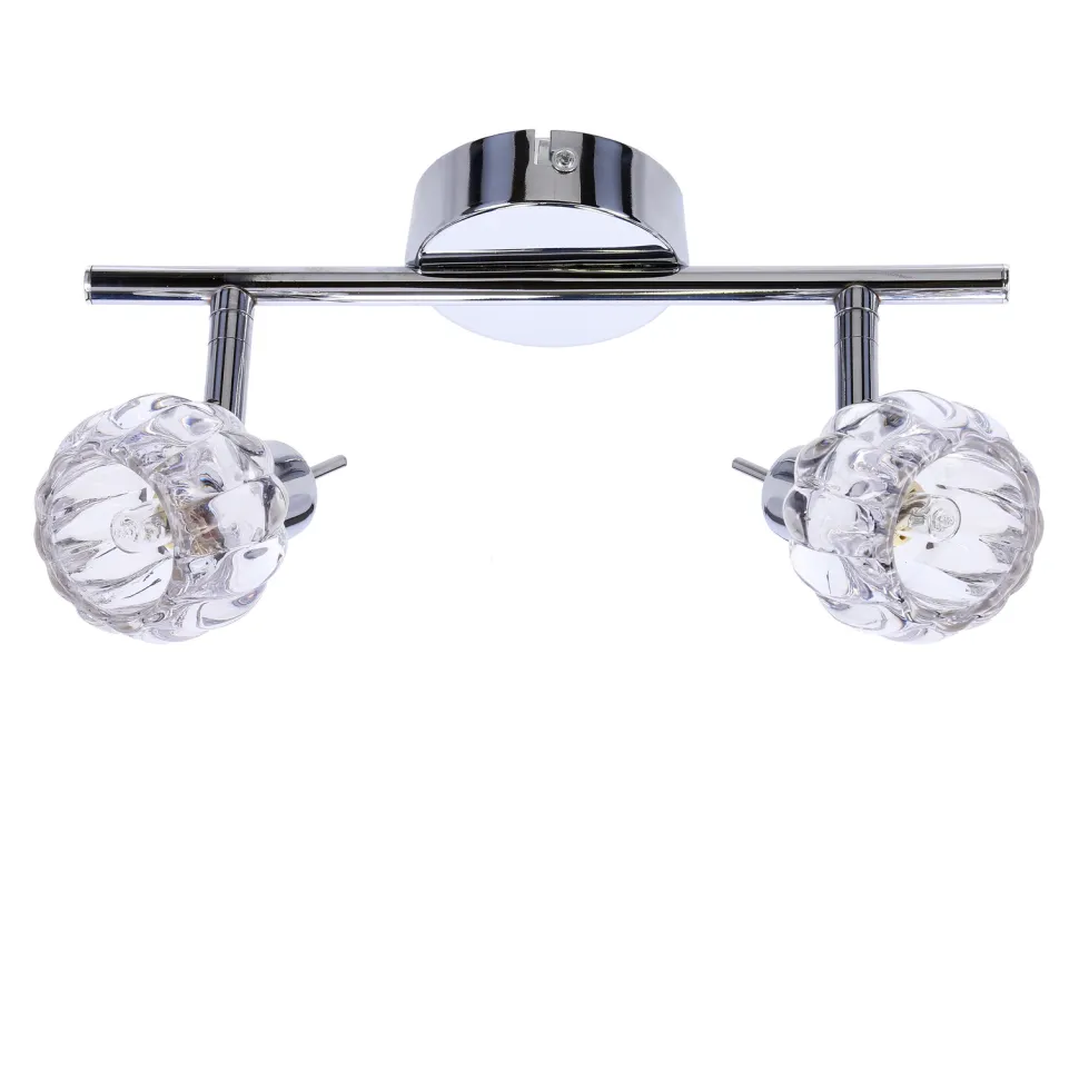 Lampa sufitowa Bombola listwa 2x40W G9 chrom bez żarówek