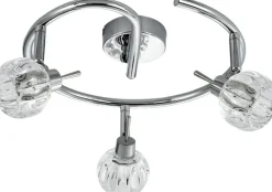 Lampa sufitowa Bombola spirala 3x40W G9 chrom bez żarówek