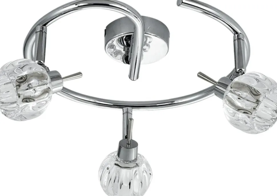 Lampa sufitowa Bombola spirala 3x40W G9 chrom bez żarówek