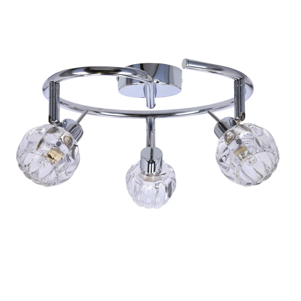 Lampa sufitowa Bombola spirala 3x40W G9 chrom bez żarówek