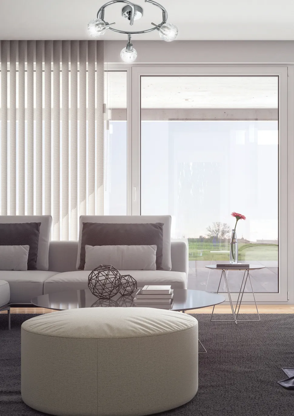 Lampa sufitowa Bombola spirala 3x40W G9 chrom bez żarówek