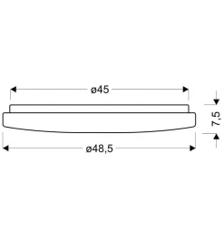 Lampa sufitowa Calipso plafon 60W LED 48,5 cm zmienna barwa i jasność z pilotem