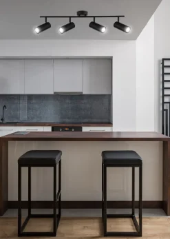 Lampa sufitowa Colly czarny 4x15W GU10  klosz czarny