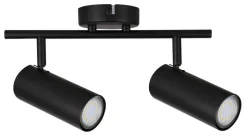 Lampa sufitowa Colly czarny 2x15W GU10  klosz czarny