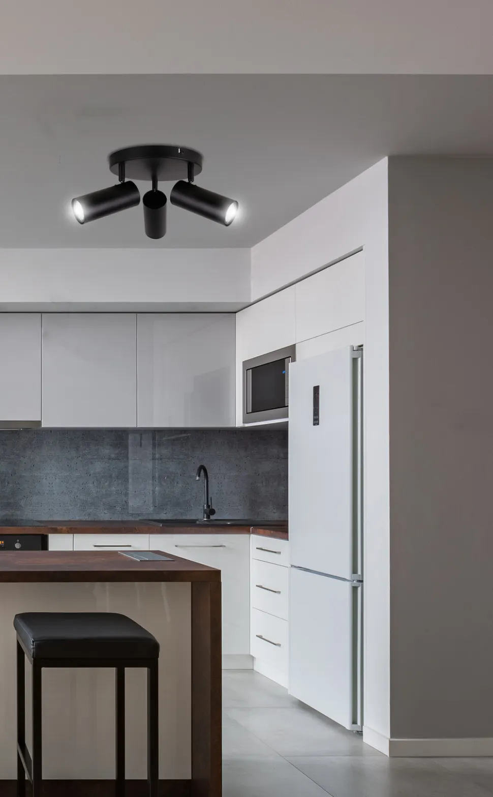 Lampa sufitowa Colly czarny 3x15W GU10 klosz czarny