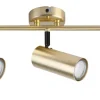 Lampa sufitowa Colly mosiądz 3x15W GU10  klosz mosiądz