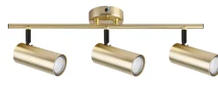 Lampa sufitowa Colly mosiądz 3x15W GU10 klosz mosiądz