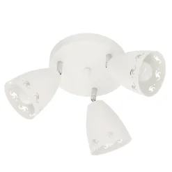 Lampa sufitowa Coty plafon 3x40W E14 biały mat