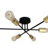 Lampa sufitowa Crespilo lampa sufitowa  czarny 6x40W E27