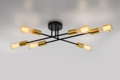 Lampa sufitowa Crespilo lampa sufitowa czarny 6x40W E27