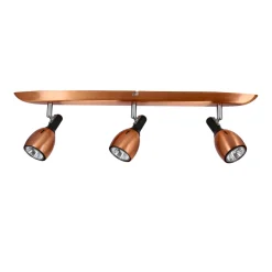 Lampa sufitowa Cross listwa 3x50W GU10  miedziany