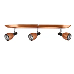 Lampa sufitowa Cross listwa 3x50W GU10 miedziany