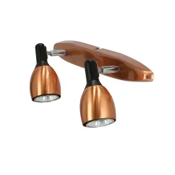 Lampa sufitowa Cross listwa 2x50W GU10  miedziany