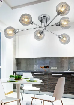 Lampa sufitowa Dixy 6x40W E14 chrom