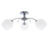 Lampa sufitowa Estar chromowy 3x40W E27  klosz biały