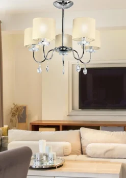 Lampa sufitowa Estera 5x40W E14 chrom