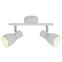 Lampa sufitowa Fido listwa 2x40W E14  biały+chrom