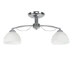Lampa sufitowa Filona chromowy 2x40 E27  klosz biały
