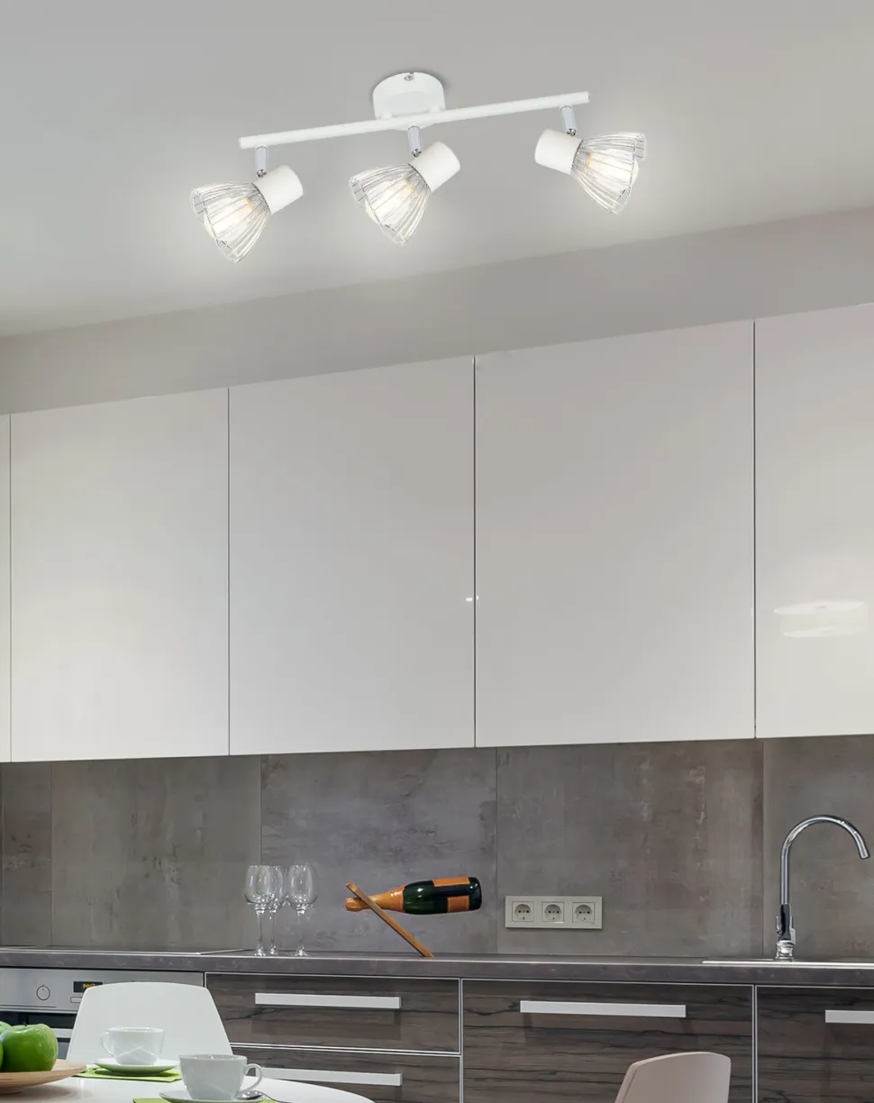 Lampa sufitowa Fly listwa 3x40W E14 biały/chrom