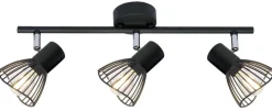 Lampa sufitowa Fly listwa 3x40W E14  czarny