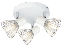 Lampa sufitowa Fly plafon 3x40W E14  biały/chrom