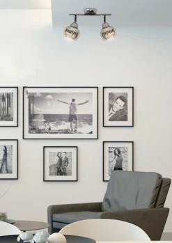 Lampa sufitowa Fort listwa 2x10W E14  chrom