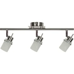 Lampa sufitowa Frozen listwa 3x40W G9  nikiel mat