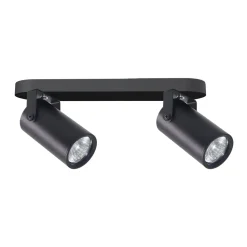 Lampa sufitowa Gary listwa czarny 2x15W GU10 klosz czarny