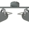 Lampa sufitowa Gray listwa 2x40W E14  szary