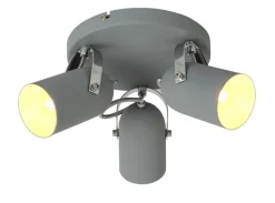 Lampa sufitowa Gray plafon 3x40W E14 szary