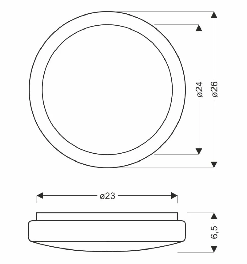Lampa sufitowa Jasper plafon 12W LED 26cm biały 4000K