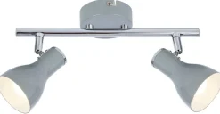 Lampa sufitowa Julie listwa 2x40W E14 szary
