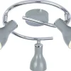 Lampa sufitowa Julie spirala 3x40W E14  szary