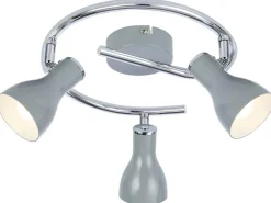 Lampa sufitowa Julie spirala 3x40W E14 szary