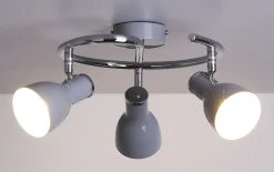 Lampa sufitowa Julie spirala 3x40W E14  szary