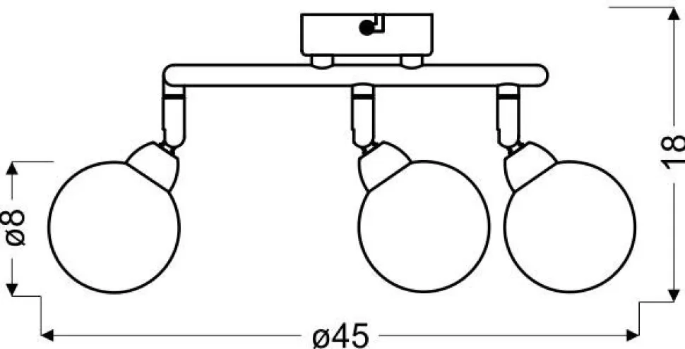 Lampa sufitowa Kaleidoscope spirala 3x4W LED G9 chrom