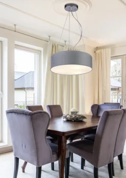 Lampa sufitowa Kioto 40 3x40W E27 jasno  szary