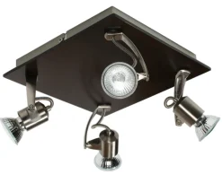 Lampa sufitowa L&h dukat 4x50W GU10  drewno