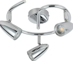 Lampa sufitowa Liberty spirala 3x4W LED chrom