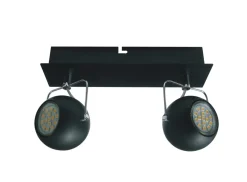 Lampa sufitowa Listwa tony 2x3W LED GU10  czarny matowy
