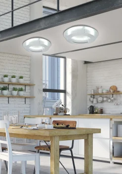 Lampa sufitowa Merle plafon 40 18W LED  3000K srebrny