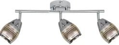Lampa sufitowa Milton listwa 3x10W E14 chrom